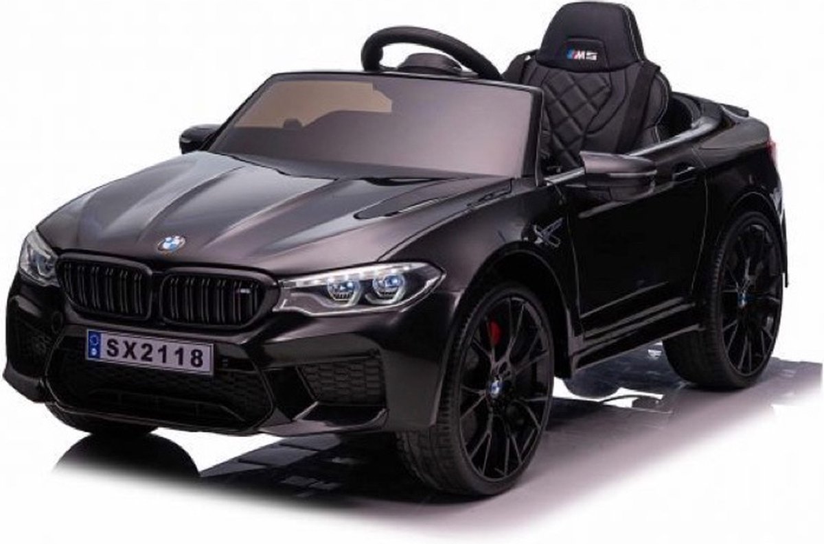 BMW M5 Kinderauto Zwart | 12V